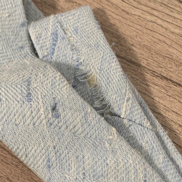 GANT Rugger Blue White Linen Neck Tie - Picture 9 of 9